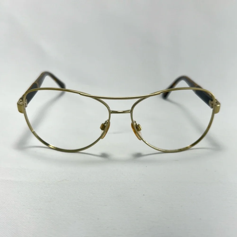 Burberry Chrome Metal Aviator Eyeglasses - Frames Only - Picture 2 of 10